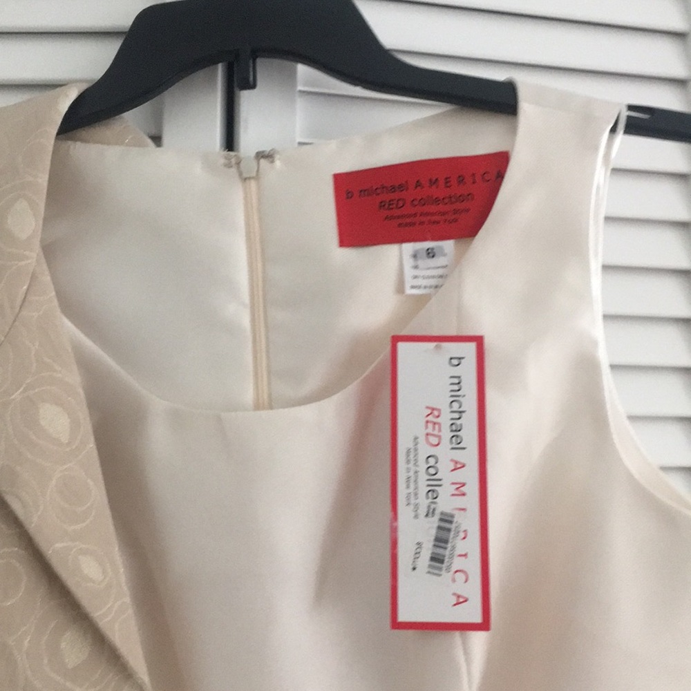 Gold dress with bolero jacket